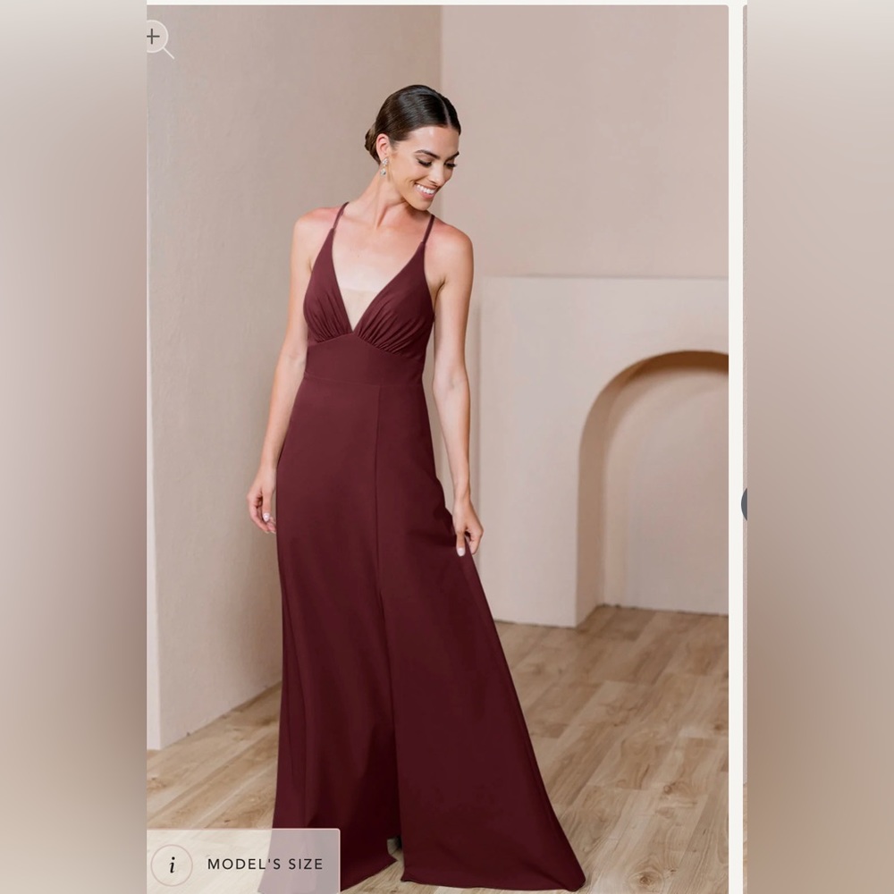 Revelry Carmen Cabernet Bridesmaid dress size 4